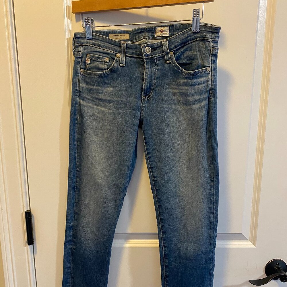 Adriano Goldschmied Stilt Rollup Cigarette Medium Wash Jeans Women's 27